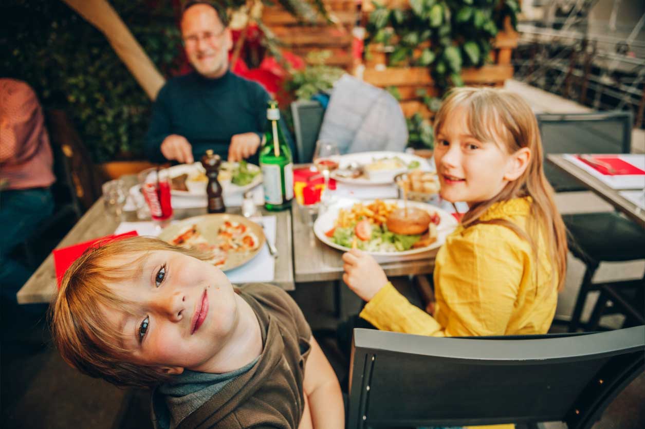 Eating with family
